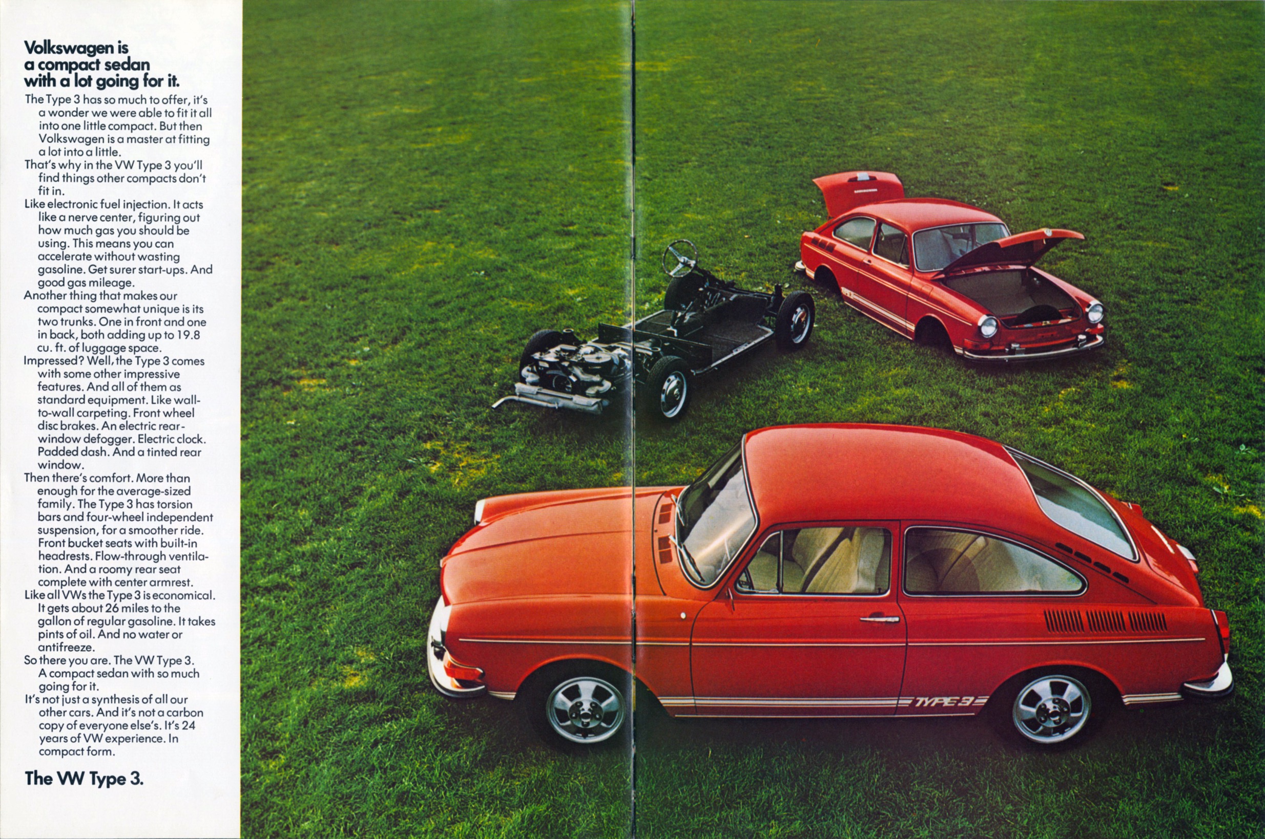 1972 VW Full-Line Brochure Page 1